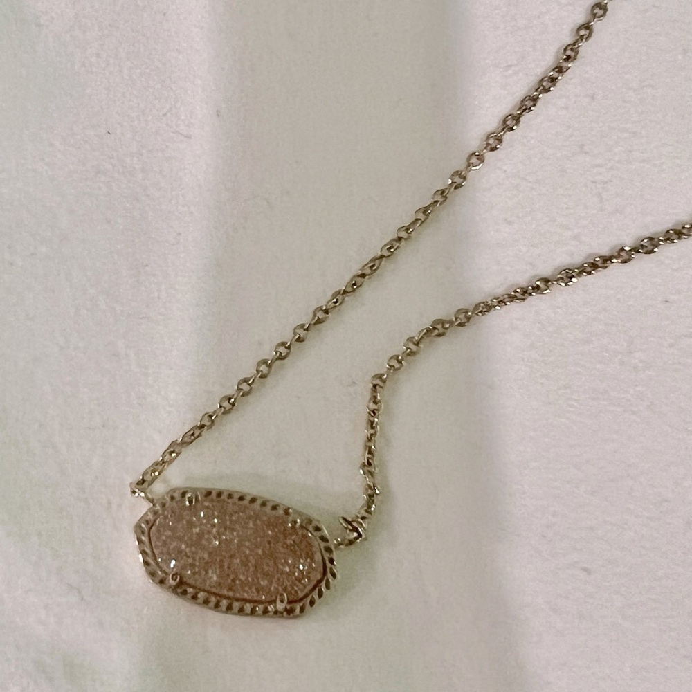 Kendra Scott Moonstone Druzy Pendant